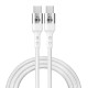 POWERTECH καλώδιο USB-C σε USB-C PTR-0167, PD 60W, copper, 1m, λευκό