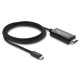 DELOCK καλώδιο USB-C σε HDMI 81704, 4K/60Hz, 2m, μαύρο