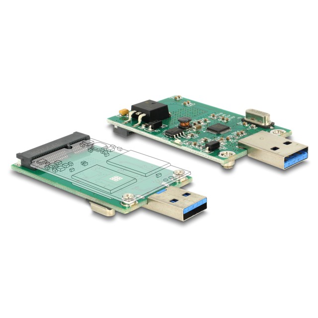 DELOCK αντάπτορας USB σε mSATA 62681, 5Gbps