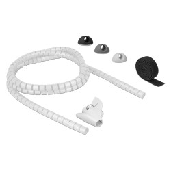 DELOCK σετ δεματικών καλωδίων 18392 με οργανωτές σιλικόνης/πλαστικό δεματικό/ταινία τύπου velcro, 5τμχ