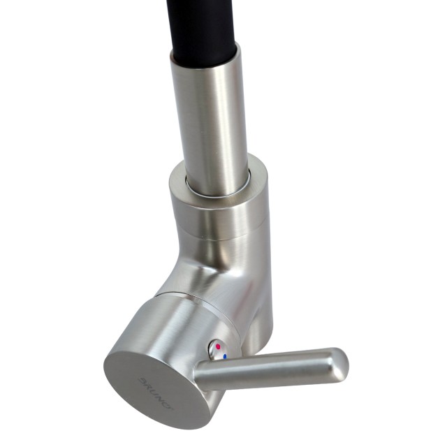 BRUNO μπαταρία πάγκου κουζίνας BRN-0263, αναμεικτική, μαύρη/ασημί