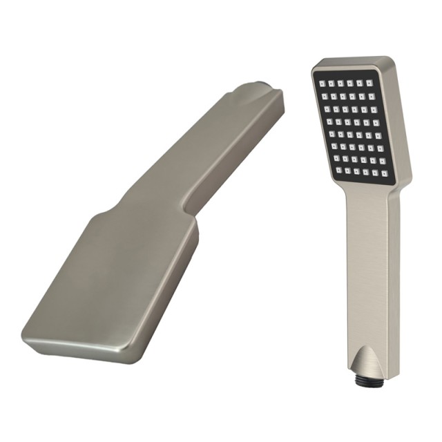 BRUNO σετ κεφαλή ντους με τηλέφωνο BRN-0264, αναμεικτική, εντοιχισμού, ασημί