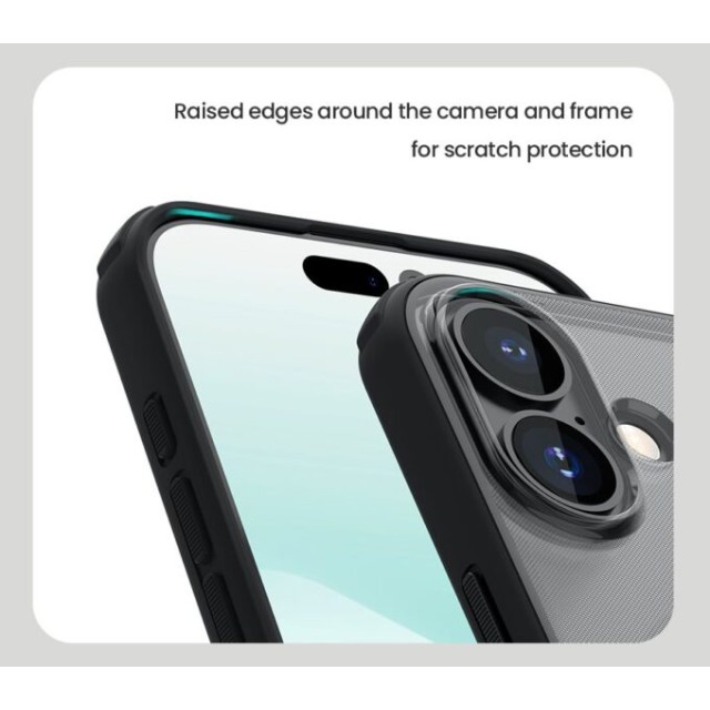 NILLKIN θήκη Super Frosted Shield Pro για Apple iPhone 17, διάφανη/μαύρη