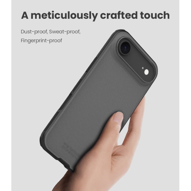 NILLKIN θήκη Super Frosted Shield Pro για Apple iPhone 17 Air, διάφανη/μαύρη