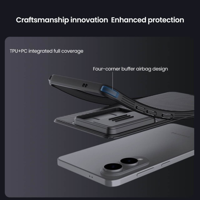 NILLKIN θήκη CamShield Pro για Samsung Galaxy S25 Edge, μαύρη