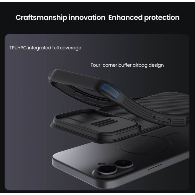 NILLKIN θήκη CamShield Pro για Apple iPhone 17, μαύρη