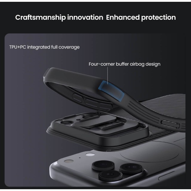 NILLKIN θήκη CamShield Pro για Apple iPhone 17 Pro, μαύρη