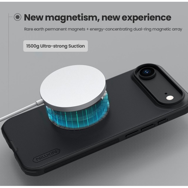 NILLKIN θήκη Super Frosted Shield Pro Magnetic για Apple iPhone 17 Air, μαύρη