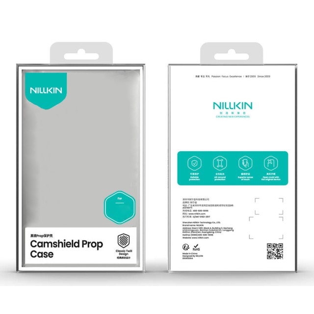 NILLKIN θήκη CamShield Prop για Apple iPhone 17 Pro, διάφανη/μαύρη
