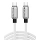 CABLETIME καλώδιο USB-C CT-CM240-ZSW1, 240W, 480Mbps, 1m, λευκό