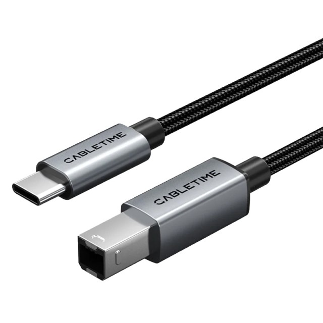 CABLETIME καλώδιο USB-C σε USB Type B CT-CMBM1, 480Mbps, 1.5m, μαύρο CABLETIME καλώδιο USB-C σε USB Type B CT-CMBM1, 480Mbps, 1.5m, μαύρο