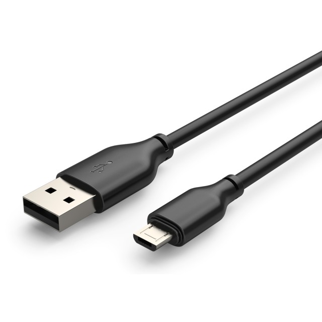 CABLETIME καλώδιο micro USB σε USB CT-C165-05G, 2.4A, 480Mbps, 0.25m, μαύρο