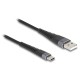 DELOCK καλώδιο USB σε USB-C 81123, 60W, 480Mbps, 3m, μαύρο