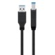 GOOBAY καλώδιο USB 3.0 σε USB Type B 95721, 0.25m, 5Gbps, μαύρο
