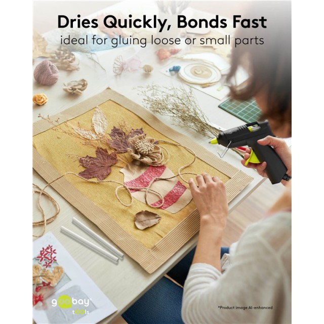 GOOBAY ράβδοι σιλικόνης 77851, Φ7mm x 100mm, διάφανο, 50τμχ