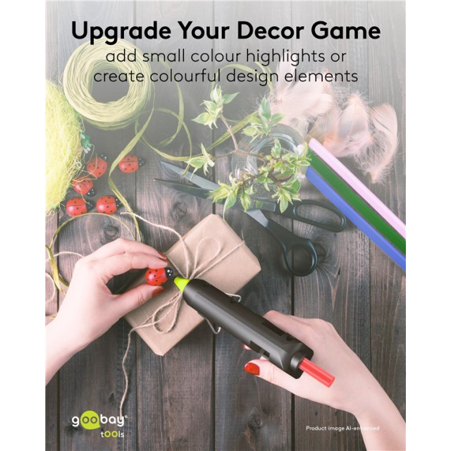 GOOBAY ράβδοι σιλικόνης 77856, Φ11mm x 200mm, διάφορα χρώματα, 10τμχ