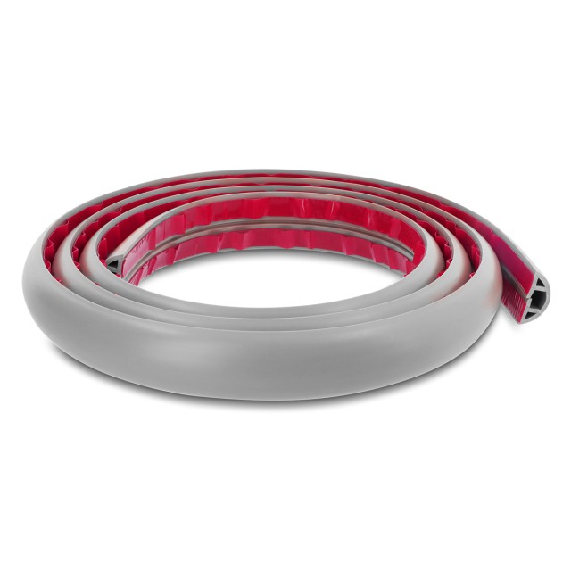 DELOCK κανάλι καλωδίων 20766 με αυτοκόλλητο, εύκαμπτο PVC, 30x10mm, 2m, γκρι