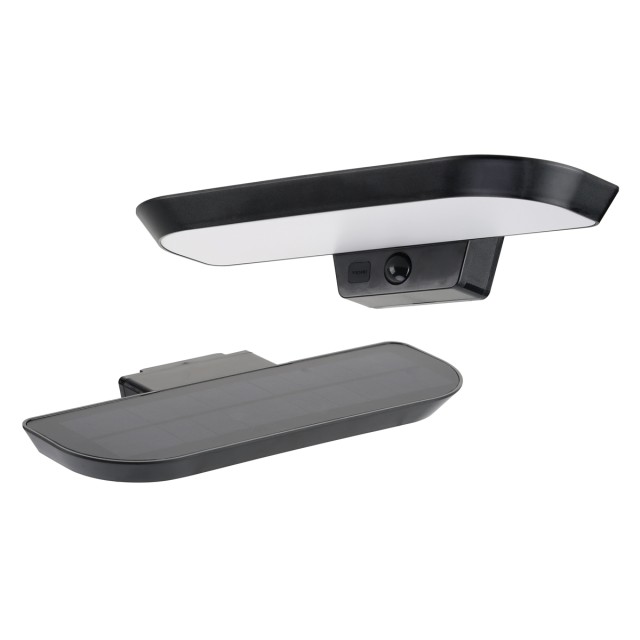 POWERTECH LED ηλιακό φωτιστικό PT-1516 με αισθητήρα κίνησης, 6W, 2000mAh, μαύρο