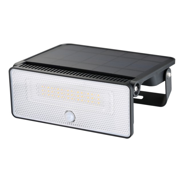 POWERTECH LED ηλιακό φωτιστικό PT-1518 με αισθητήρα κίνησης, 12W, 3600mAh, μαύρο