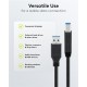 GOOBAY καλώδιο USB 3.0 σε USB Type B 95719, 1m, 5Gbps, μαύρο