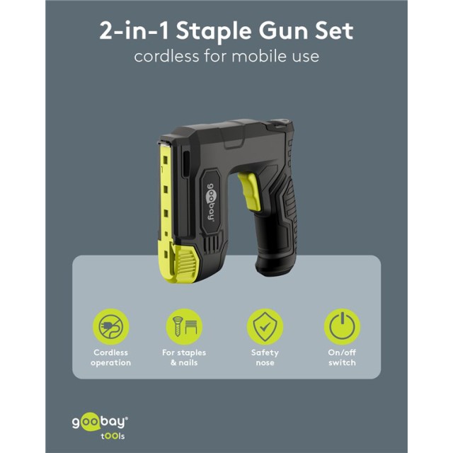 GOOBAY καρφωτικό μπαταρίας για καρφιά & συνδετήρες 77819, 1500mAh