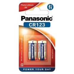 PANASONIC μπαταρίες λιθίου CR123, 3V, 2τμχ