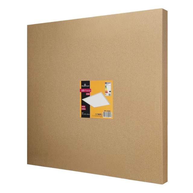 POWERTECH LED panel ψευδοροφής PT-1533, 40W, 59.5x59.5cm, τετράγωνο, 4000K, 4000lm, λευκό