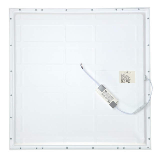 POWERTECH LED panel ψευδοροφής PT-1533, 40W, 59.5x59.5cm, τετράγωνο, 4000K, 4000lm, λευκό