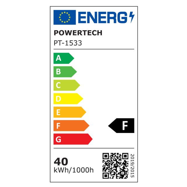 POWERTECH LED panel ψευδοροφής PT-1533, 40W, 59.5x59.5cm, τετράγωνο, 4000K, 4000lm, λευκό