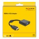 DELOCK αντάπτορας HDMI σε VGA 61077, 1080p, μαύρος
