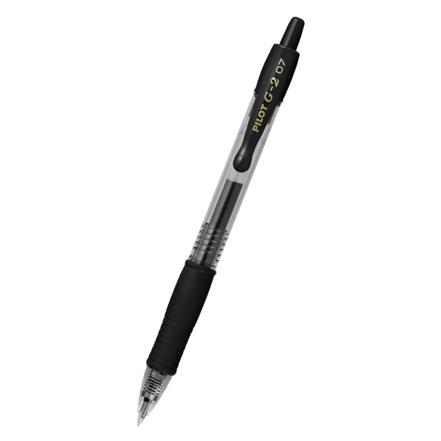 PILOT στυλό διαρκείας gel G-2, 0.7mm, 14cm, μαύρο