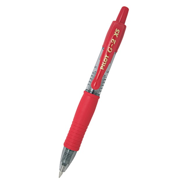 PILOT στυλό διαρκείας gel G-2 XS, 0.7mm, 11cm, κόκκινο