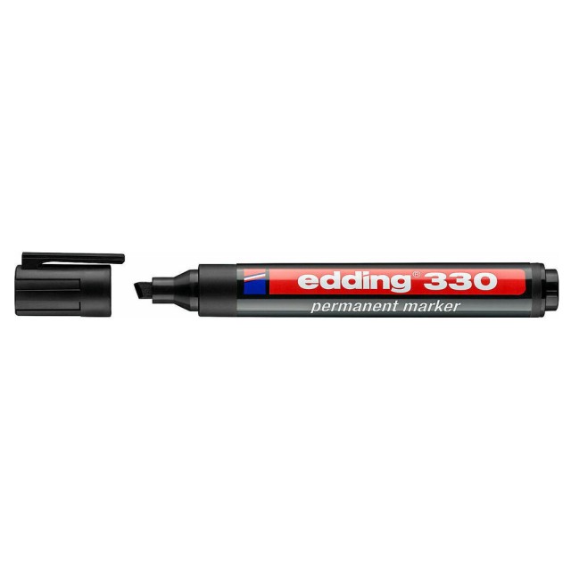 EDDING ανεξίτηλος μαρκαδόρος 330, 1-5mm, επαναγεμιζόμενος, μαύρος