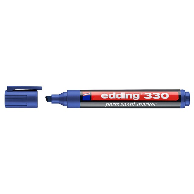 EDDING ανεξίτηλος μαρκαδόρος 330, 1-5mm, επαναγεμιζόμενος, μπλε