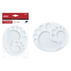 ARTIX PAINTS παιδική πλαστική παλέτα PP414, 14.5x18cm