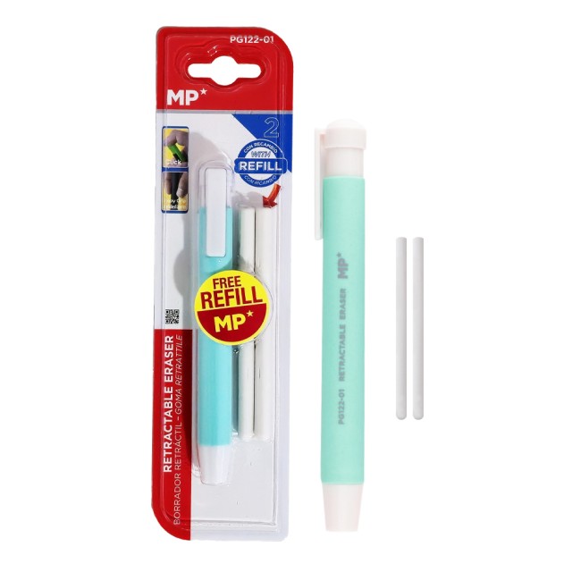 MP μηχανική γόμα για μολύβι PG122-01 με 2x ανταλλακτικά, πράσινη
