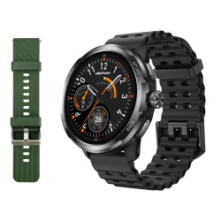 ULEFONE smartwatch Armor Watch Pro, 2x λουράκια, heart rate, 1.50" AMOLED, GPS, 5 ΑΤΜ/IP68/IP69K/MIL-STD-810H, μαύρο