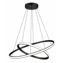 POWERTECH LED φωτιστικό οροφής PT-1529, 60W, 4000K, Φ80x120cm, μαύρο