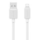 USAMS καλώδιο Lightning σε USB US-SJ694, 2.4A, 480Mbps, 2m, λευκό