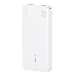 USAMS power bank CD253, 2x θύρες εξόδου, 10000mAh, 10W, λευκό