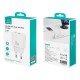 USAMS φορτιστής τοίχου CC317, USB & USB-C, 33W, GaN, λευκός