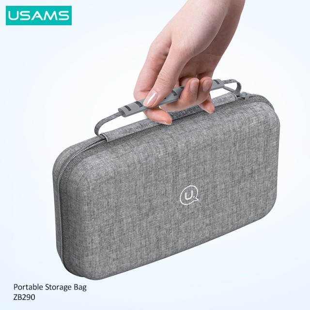 USAMS θήκη οργάνωσης αξεσουάρ US-ZB290, 22x13x7.8cm, γκρι