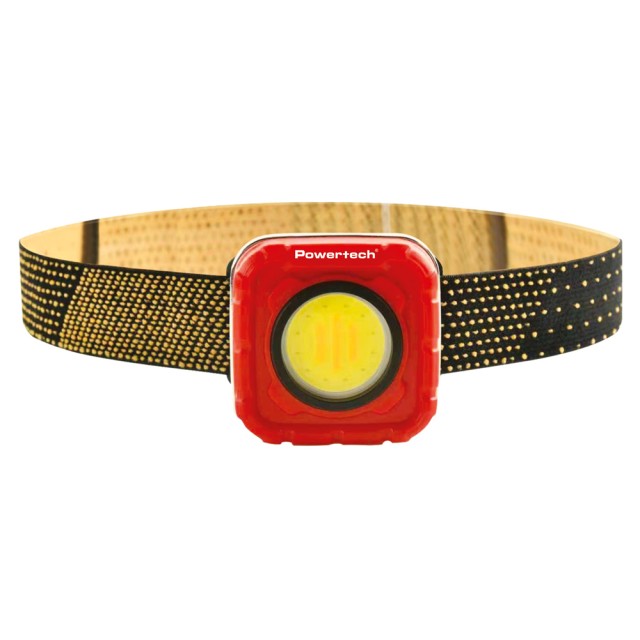 POWERTECH LED φακός κεφαλής PT-1548, 4 σε 1, επαναφορτιζόμενος, 950lm, IP64, κόκκινος