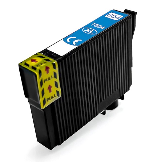 Συμβατό Inkjet για Epson, T604XL, 12ml, κυανό