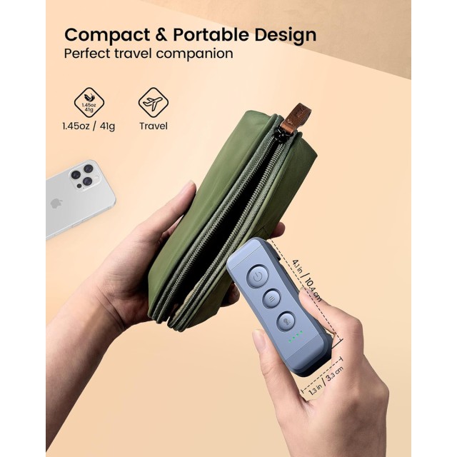 GLOCUSENT LED φακός διαβάσματος GLCSNTBL307, επαναφορτιζόμενος, έως 28lm, σκούρο μπλε