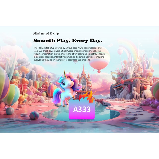 TECLAST tablet P85 Kids, 8", 3/64GB, Android 15, 5000mAh, ροζ