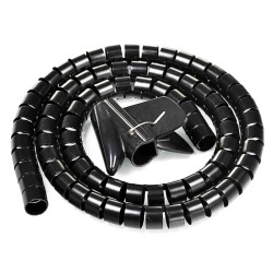 POWERTECH δεματικό καλωδίων TIES-083, πλαστικό, Φ20mm, 2m, μαύρο