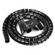 POWERTECH δεματικό καλωδίων TIES-083, πλαστικό, Φ20mm, 2m, μαύρο