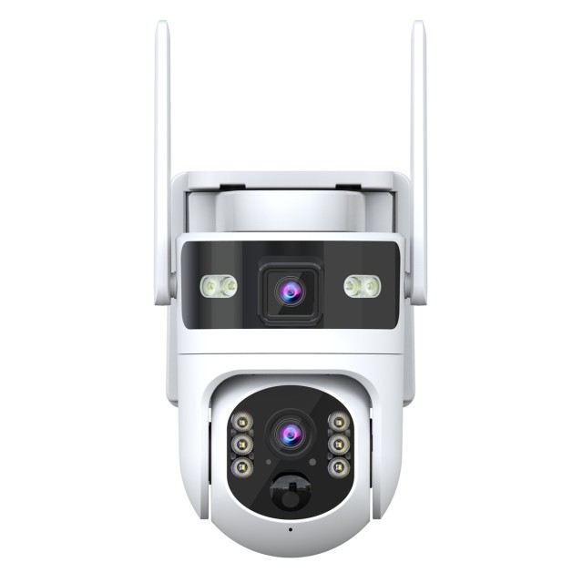 POWERTECH smart ηλιακή κάμερα PT-1547, dual lens, 4MP, 4G, PTZ, SD, IP65