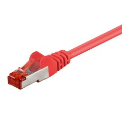 GOOBAY καλώδιο δικτύου 93214, CAT 6 S/FTP, copper, 250MHz, 0.25m, κόκκινο